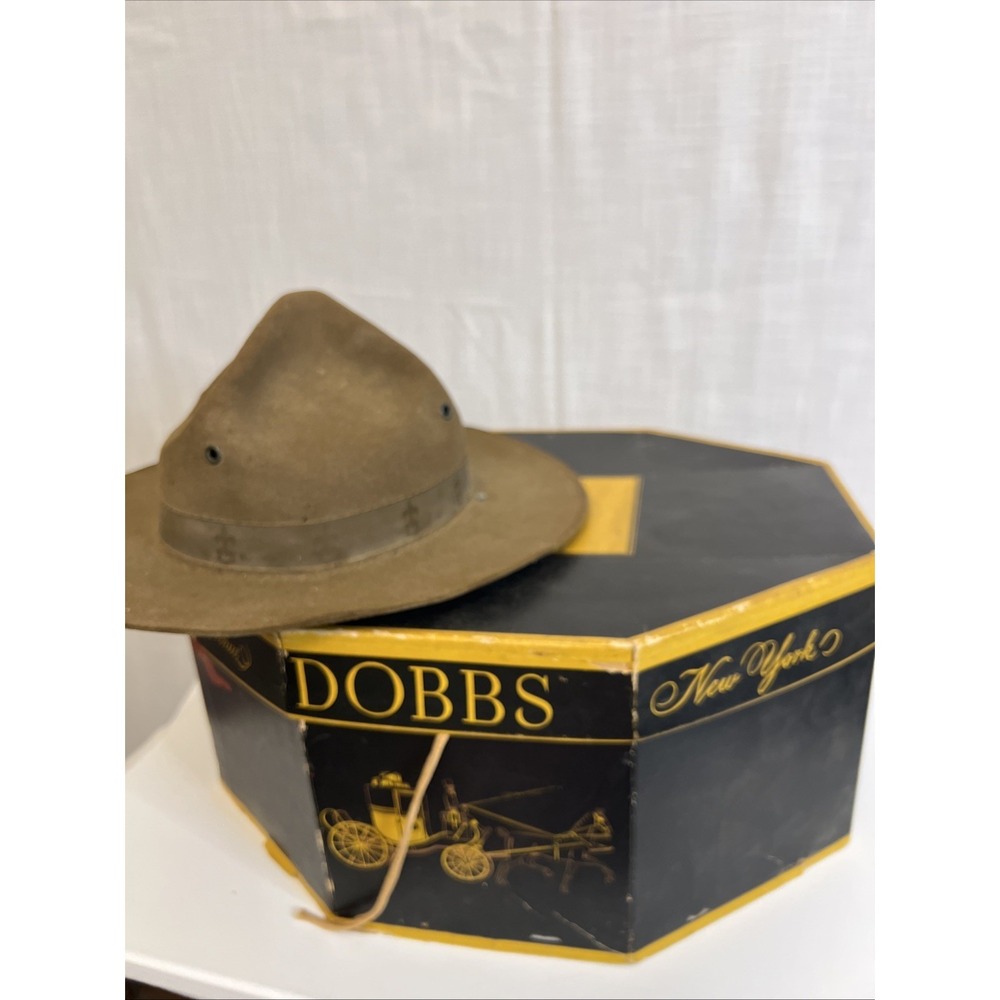 Vintage Dobbs Fifth Avenue Boy Scouts of America Campaign Hat w/Orig Dobbs Box